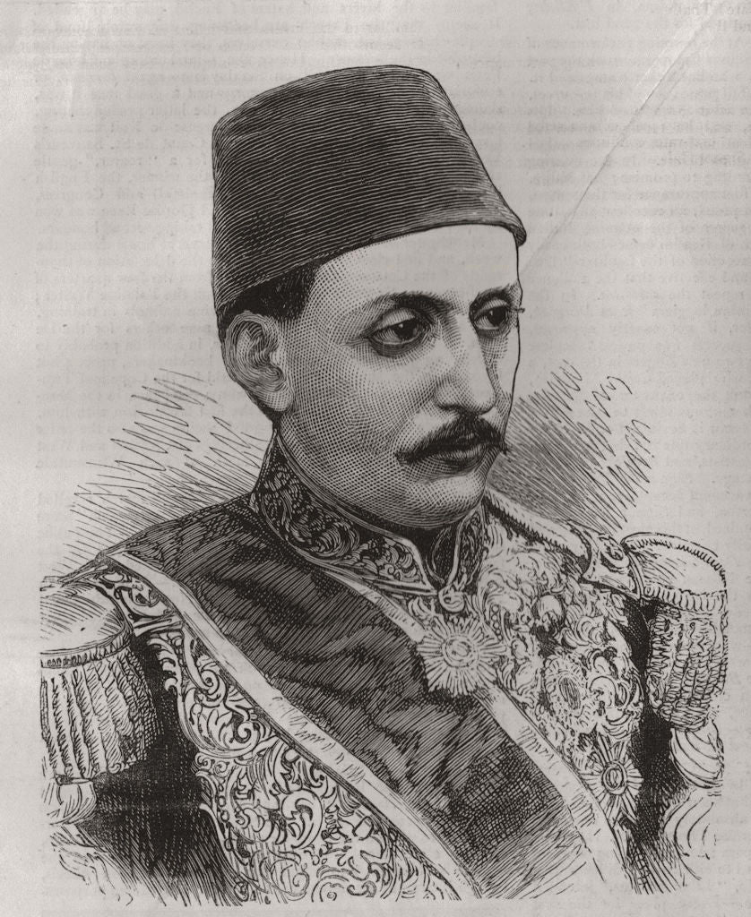 TURKEY.Mehmed Murad V.Mourad V, Sultan of Turkey, proclaimed May 30, 1876 1876